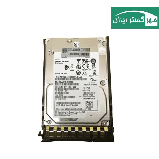 هارد سرور HPE ۹۰۰GB ساس ۱۲G اورجینال Enterprise ۱۵K SFF (۲.۵ اینچ)
