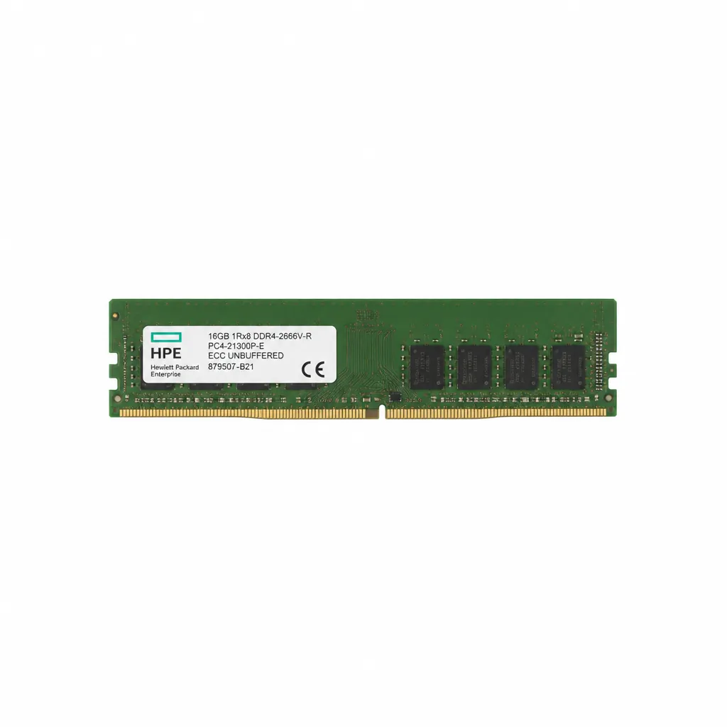 رم سرور HPE 16GB DDR4‑2666 ECC UDIMM Unbuffered – پارت نامبر 879507-B21